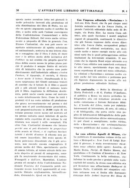 L'avvisatore librario settimanale bollettino bibliografico