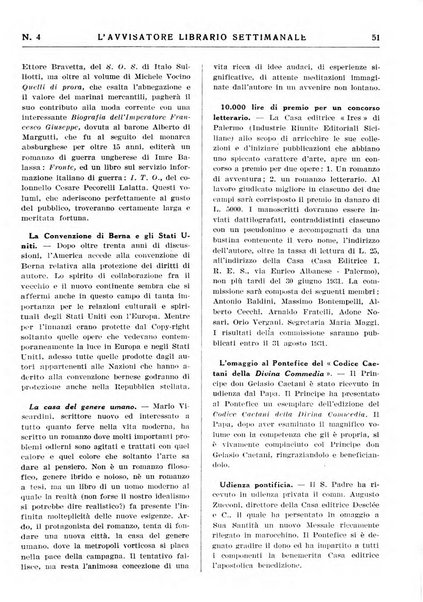 L'avvisatore librario settimanale bollettino bibliografico