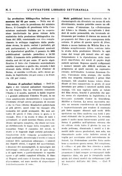 L'avvisatore librario settimanale bollettino bibliografico