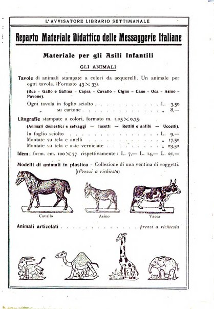 L'avvisatore librario settimanale bollettino bibliografico