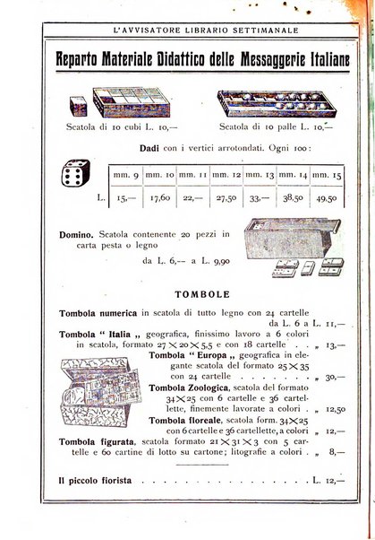 L'avvisatore librario settimanale bollettino bibliografico