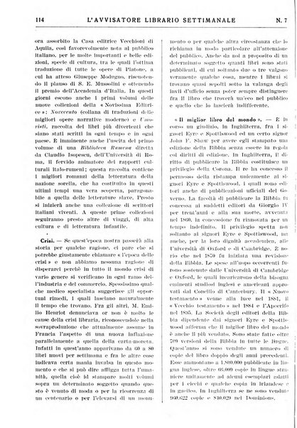 L'avvisatore librario settimanale bollettino bibliografico