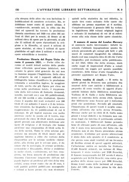 L'avvisatore librario settimanale bollettino bibliografico