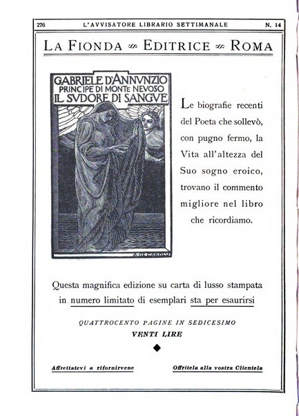 L'avvisatore librario settimanale bollettino bibliografico