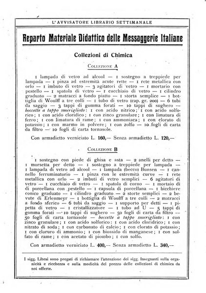 L'avvisatore librario settimanale bollettino bibliografico