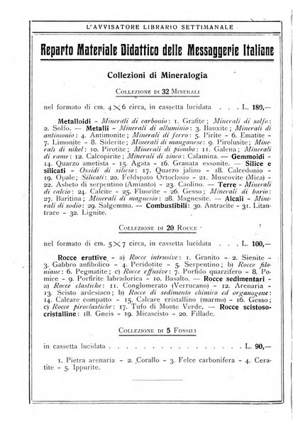 L'avvisatore librario settimanale bollettino bibliografico