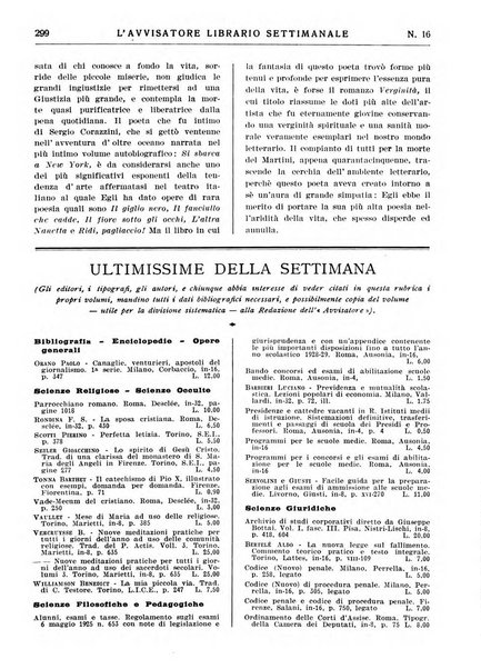 L'avvisatore librario settimanale bollettino bibliografico