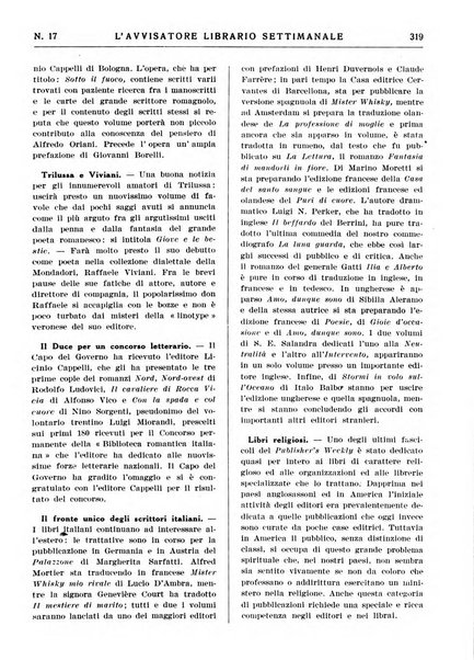 L'avvisatore librario settimanale bollettino bibliografico