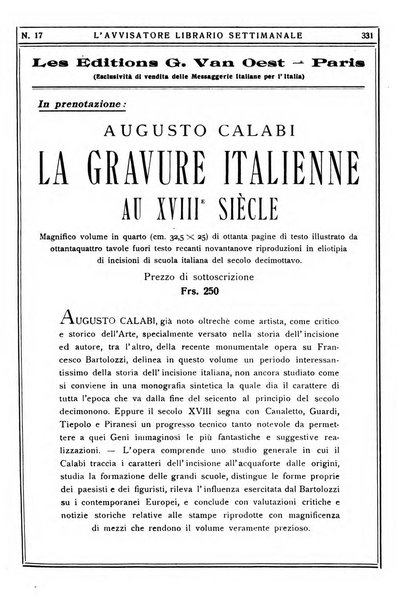 L'avvisatore librario settimanale bollettino bibliografico