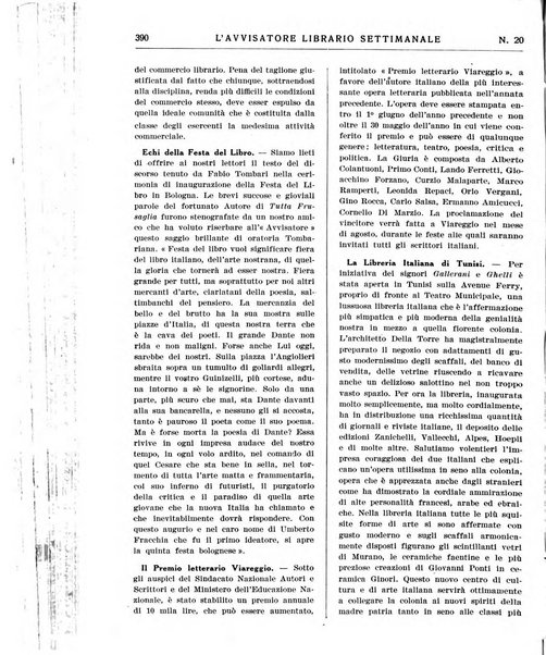 L'avvisatore librario settimanale bollettino bibliografico