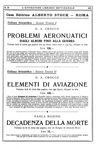 L'avvisatore librario settimanale bollettino bibliografico