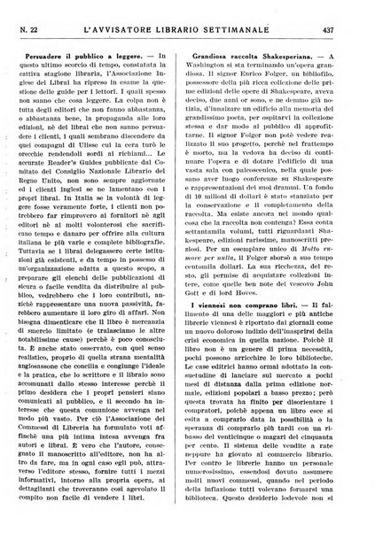 L'avvisatore librario settimanale bollettino bibliografico