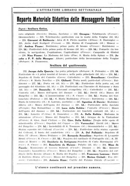 L'avvisatore librario settimanale bollettino bibliografico