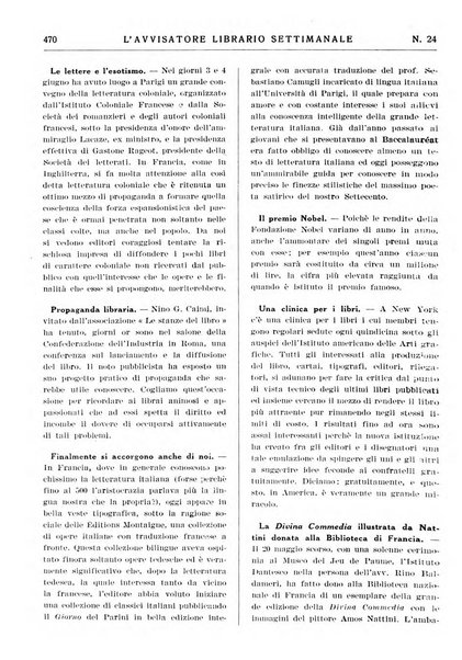 L'avvisatore librario settimanale bollettino bibliografico