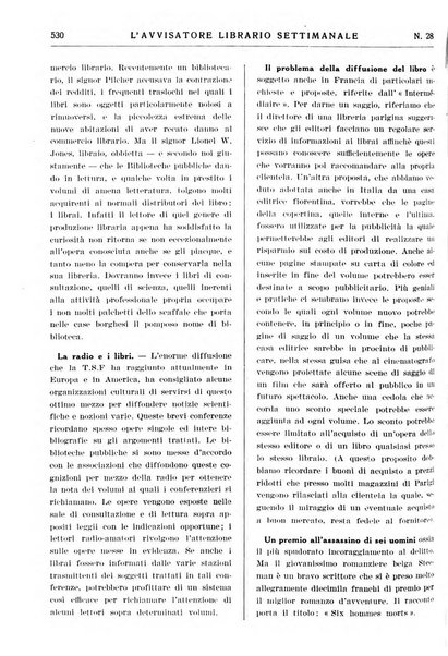 L'avvisatore librario settimanale bollettino bibliografico