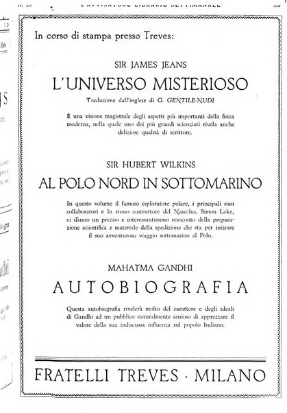 L'avvisatore librario settimanale bollettino bibliografico