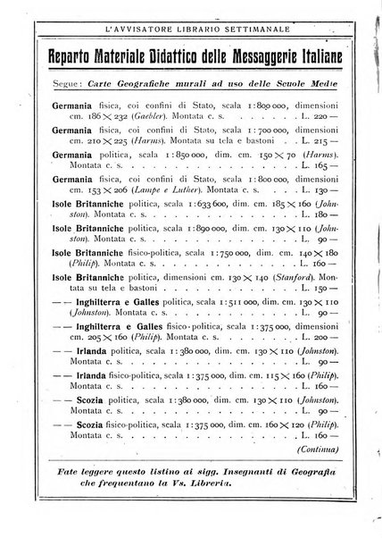 L'avvisatore librario settimanale bollettino bibliografico