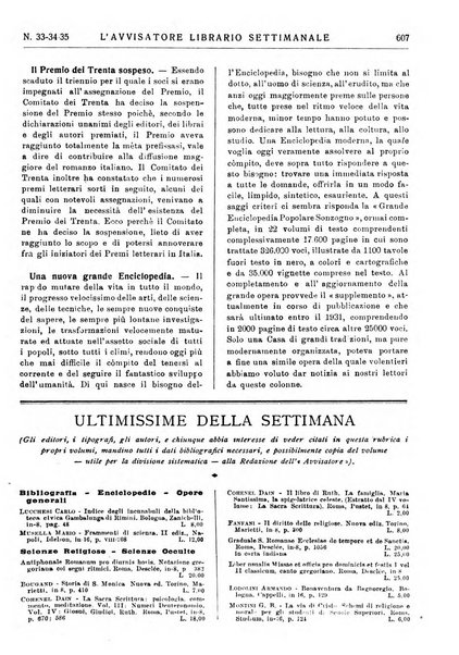 L'avvisatore librario settimanale bollettino bibliografico