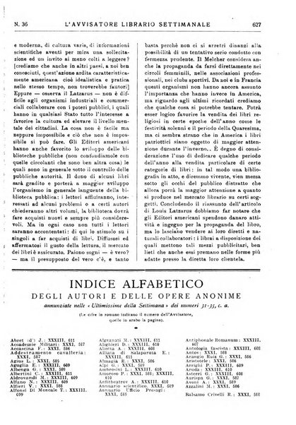 L'avvisatore librario settimanale bollettino bibliografico