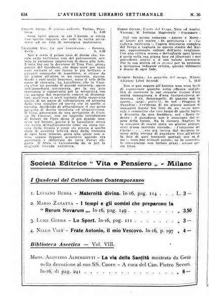 L'avvisatore librario settimanale bollettino bibliografico