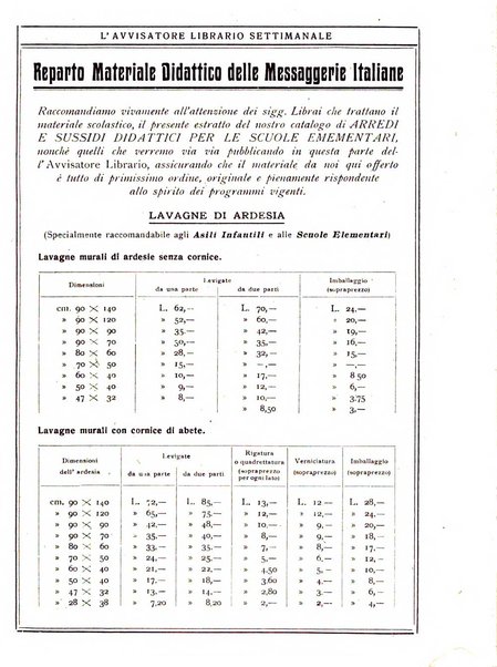 L'avvisatore librario settimanale bollettino bibliografico