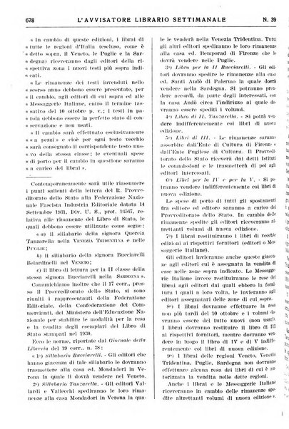 L'avvisatore librario settimanale bollettino bibliografico