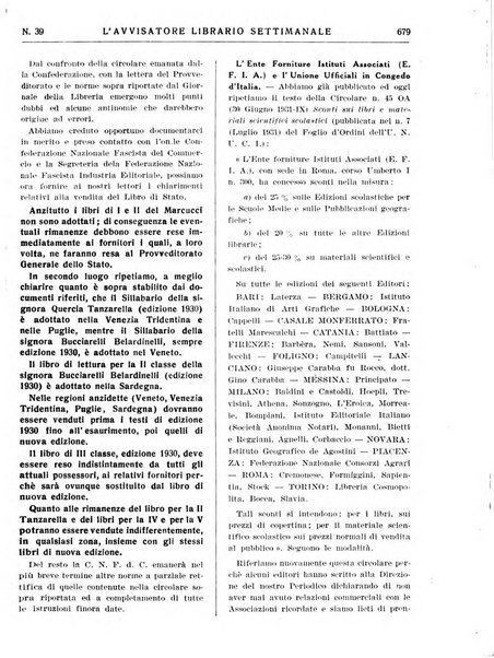 L'avvisatore librario settimanale bollettino bibliografico