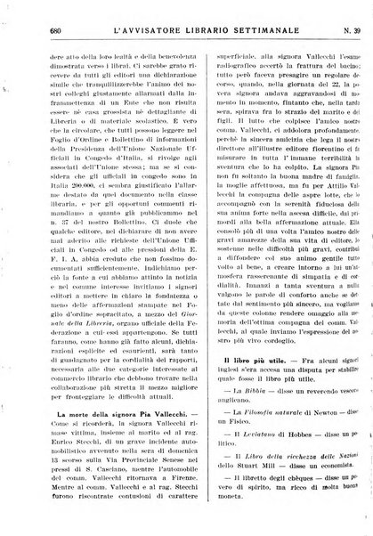 L'avvisatore librario settimanale bollettino bibliografico