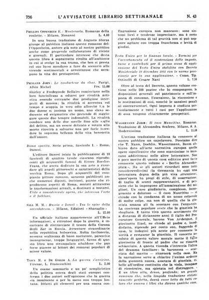 L'avvisatore librario settimanale bollettino bibliografico