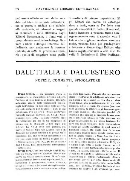 L'avvisatore librario settimanale bollettino bibliografico