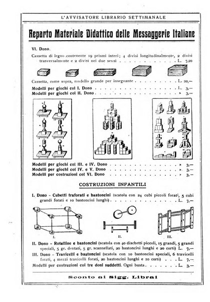 L'avvisatore librario settimanale bollettino bibliografico