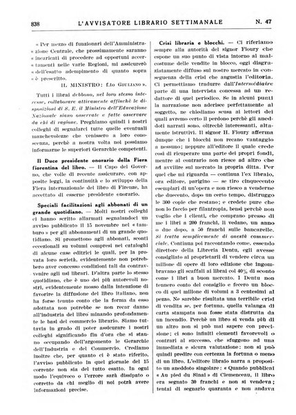 L'avvisatore librario settimanale bollettino bibliografico