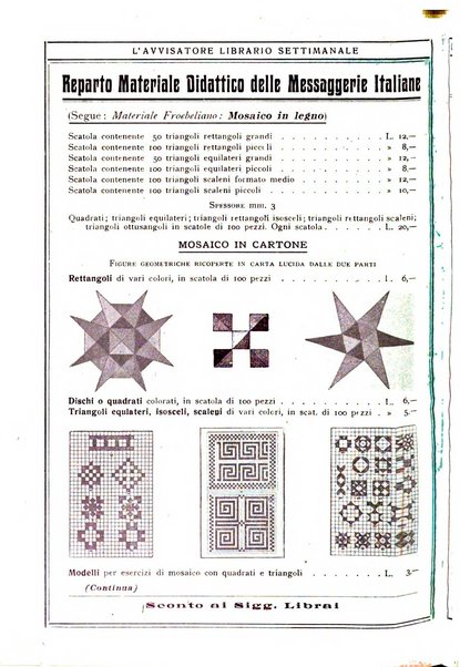 L'avvisatore librario settimanale bollettino bibliografico