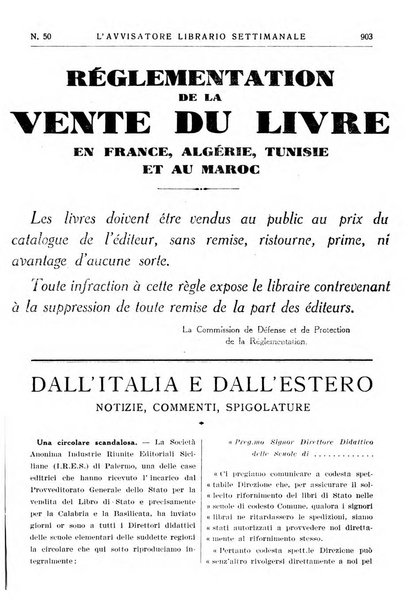 L'avvisatore librario settimanale bollettino bibliografico