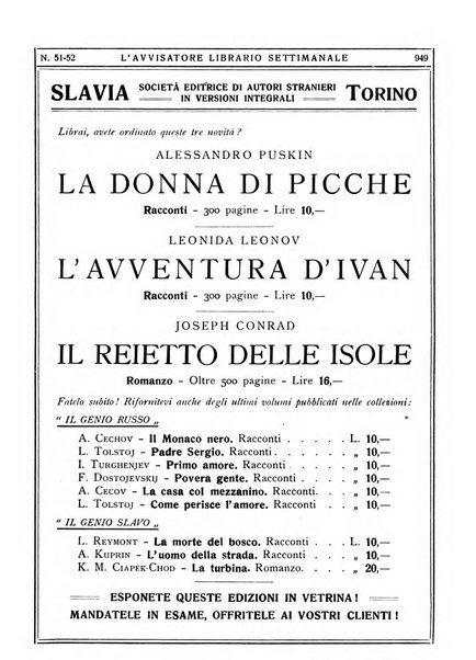 L'avvisatore librario settimanale bollettino bibliografico