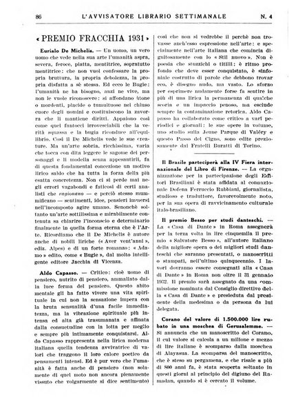 L'avvisatore librario settimanale bollettino bibliografico