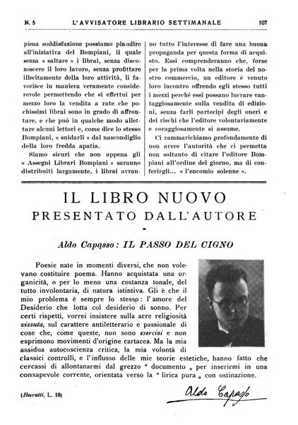 L'avvisatore librario settimanale bollettino bibliografico