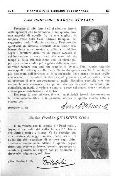 L'avvisatore librario settimanale bollettino bibliografico