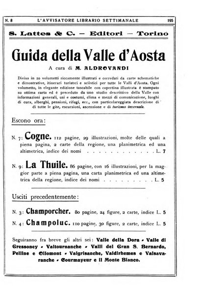 L'avvisatore librario settimanale bollettino bibliografico