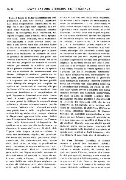 L'avvisatore librario settimanale bollettino bibliografico