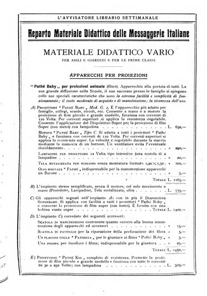 L'avvisatore librario settimanale bollettino bibliografico