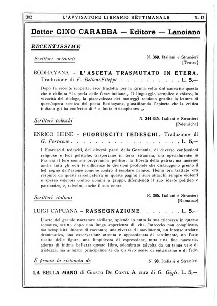 L'avvisatore librario settimanale bollettino bibliografico