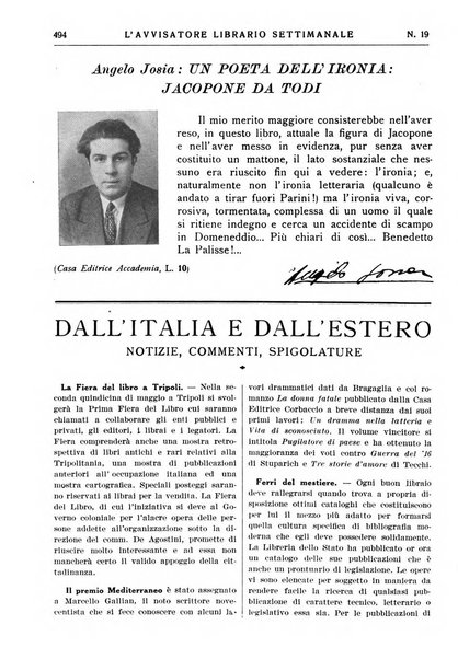 L'avvisatore librario settimanale bollettino bibliografico