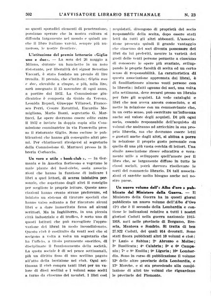 L'avvisatore librario settimanale bollettino bibliografico