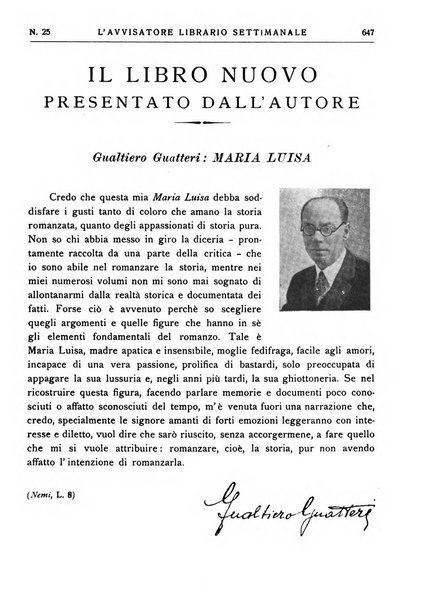 L'avvisatore librario settimanale bollettino bibliografico