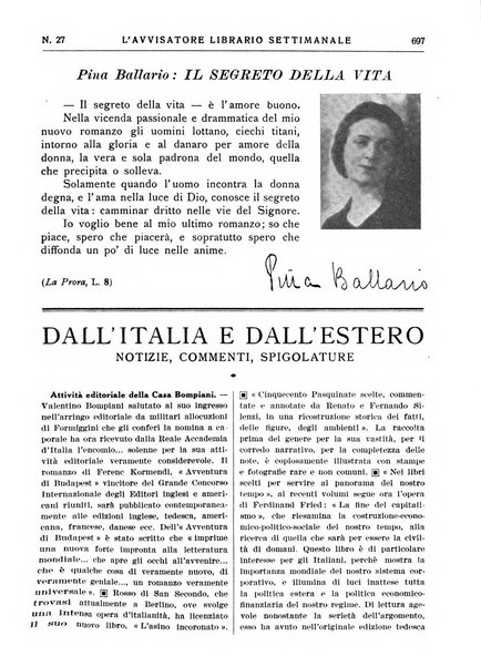 L'avvisatore librario settimanale bollettino bibliografico