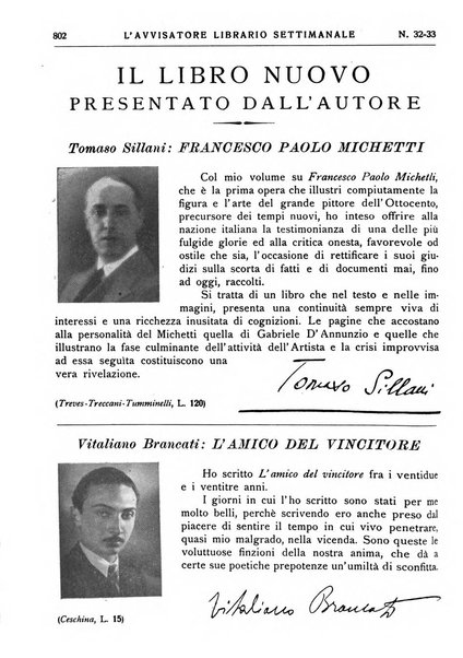 L'avvisatore librario settimanale bollettino bibliografico