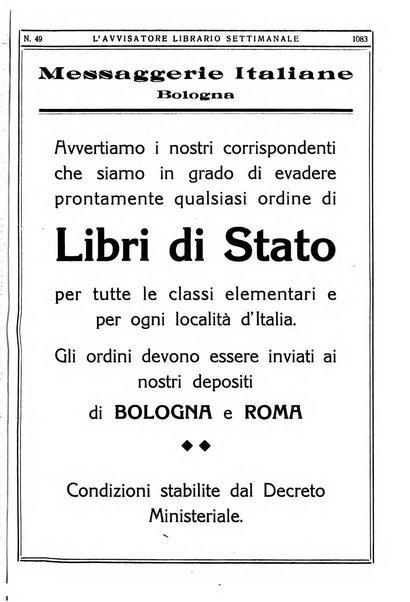 L'avvisatore librario settimanale bollettino bibliografico