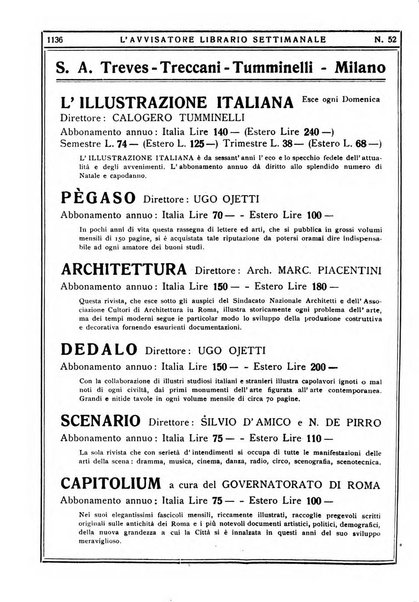 L'avvisatore librario settimanale bollettino bibliografico