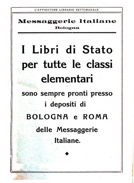 L'avvisatore librario settimanale bollettino bibliografico